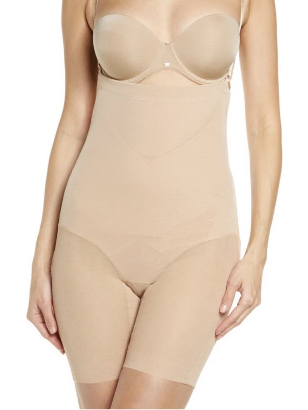 HONEYLOVE Beige Nude Sand SuperPower Shorts Shapewear sz 2X *NO STRAP* Sculpting